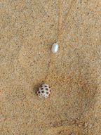 Drupe Shell Lariat Necklace