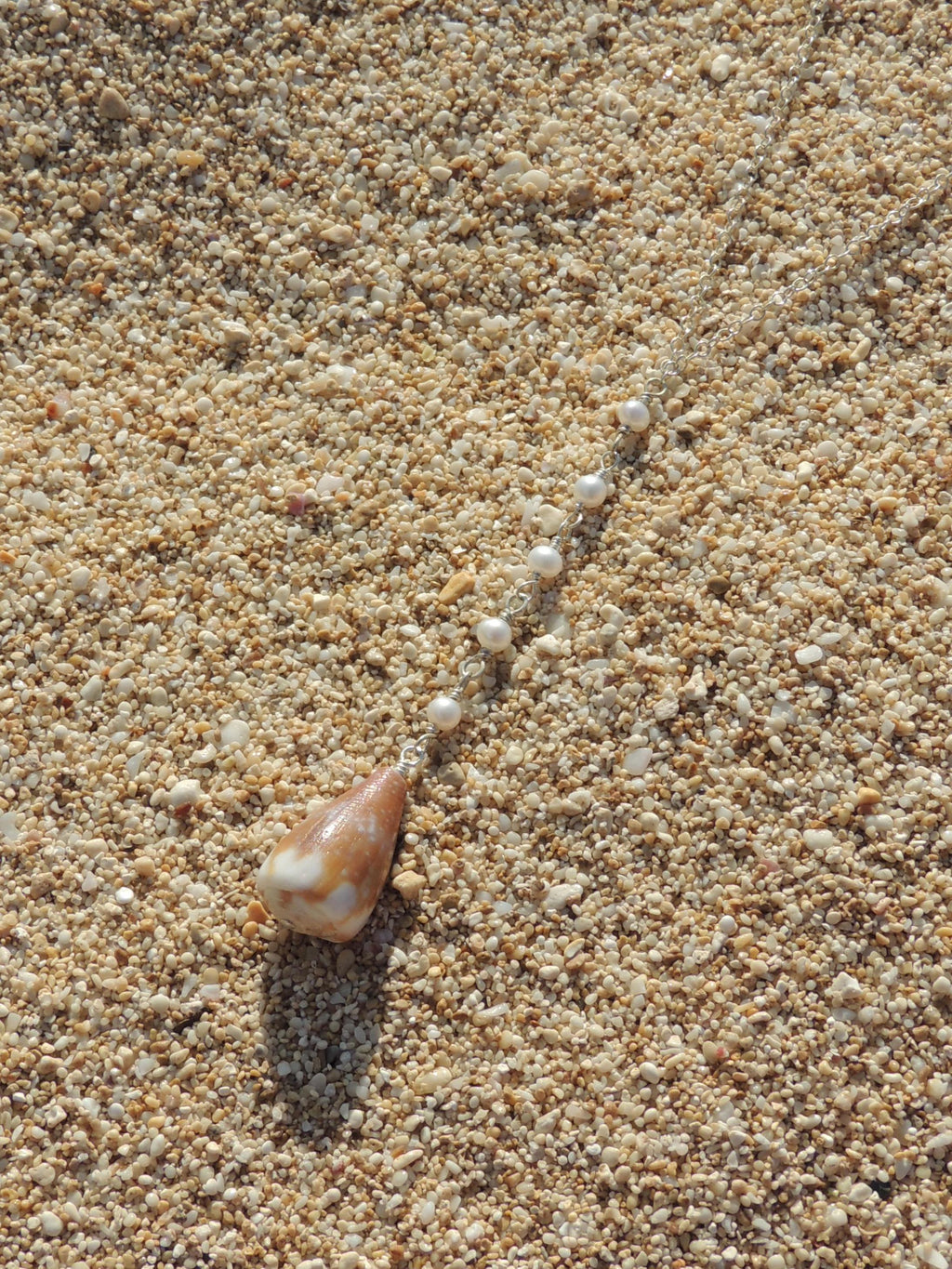 Cone Shell Lariat Necklace