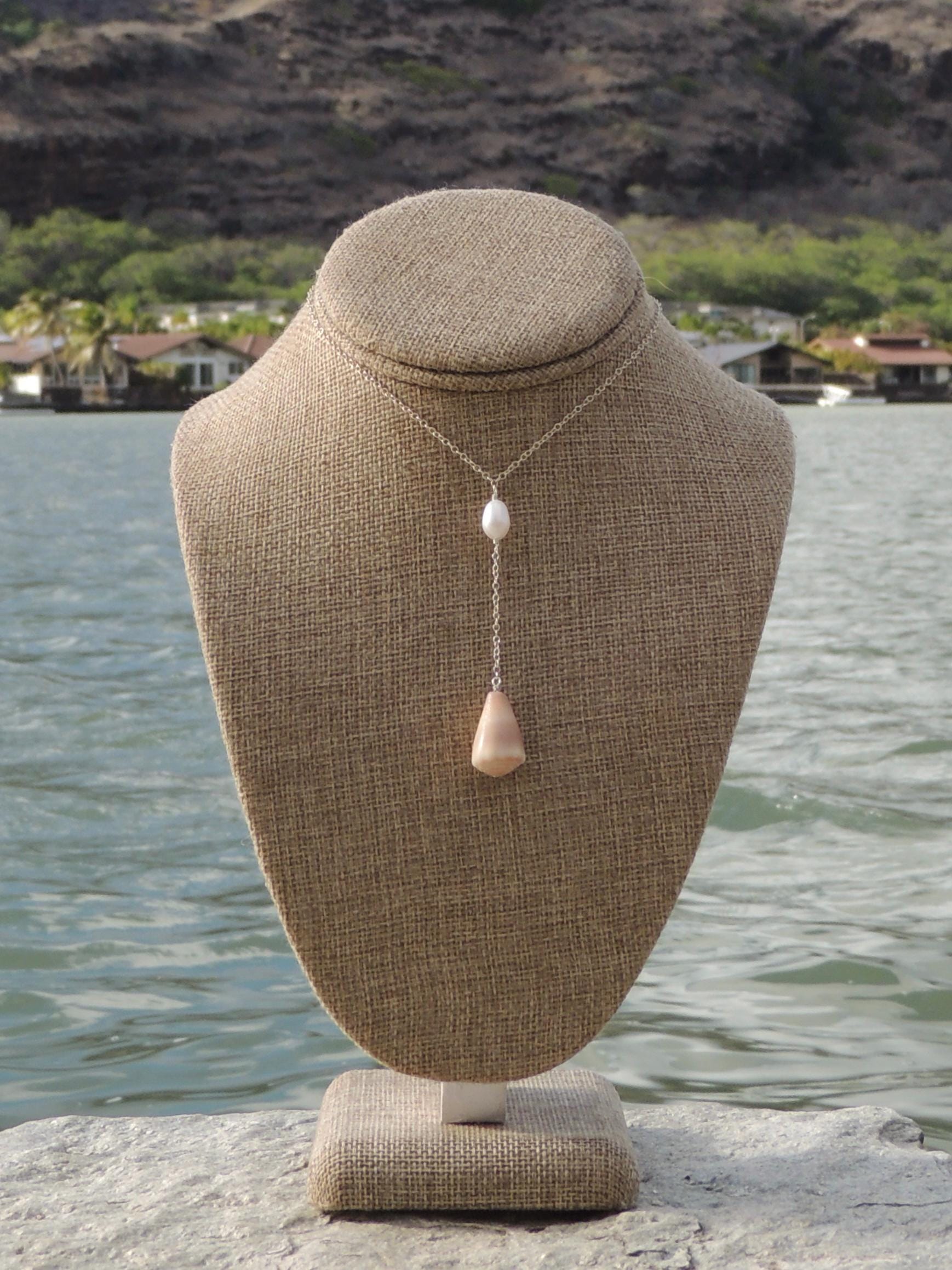 Cone Shell Lariat Necklace