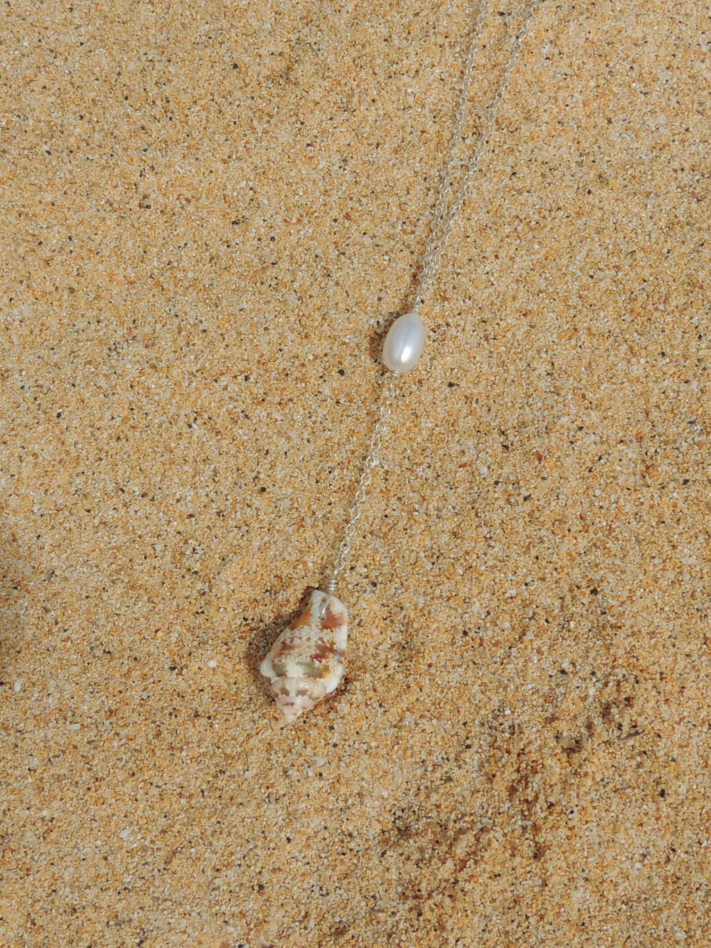 Stromb Shell Lariat Necklace