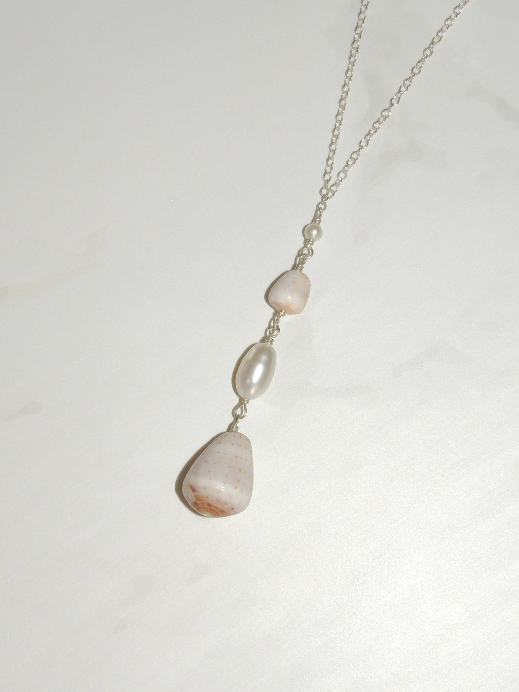 Cone Shell Lariat Necklace