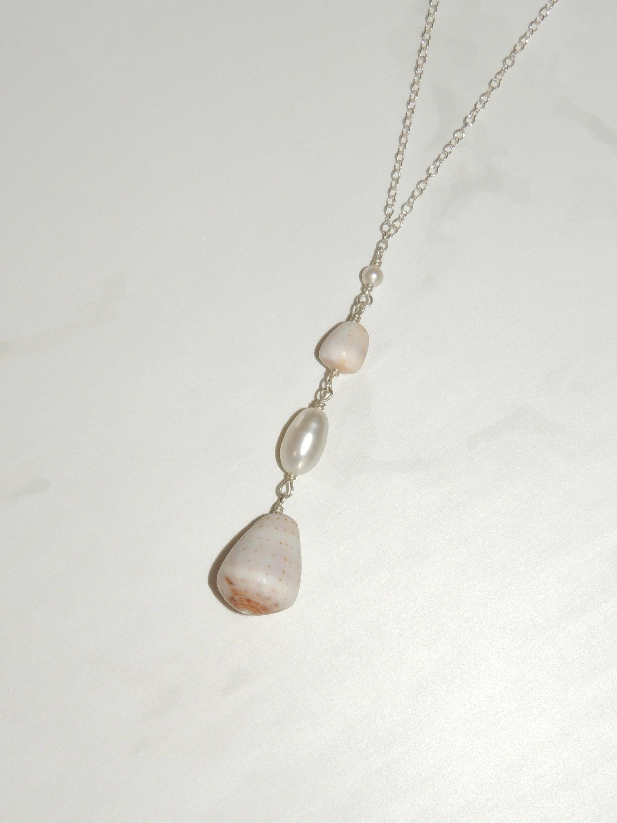 Cone Shell Lariat Necklace