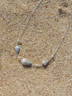 Cone Shell Choker / White Pearls