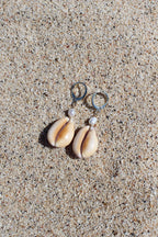 Honey Cowrie Shell Huggies
