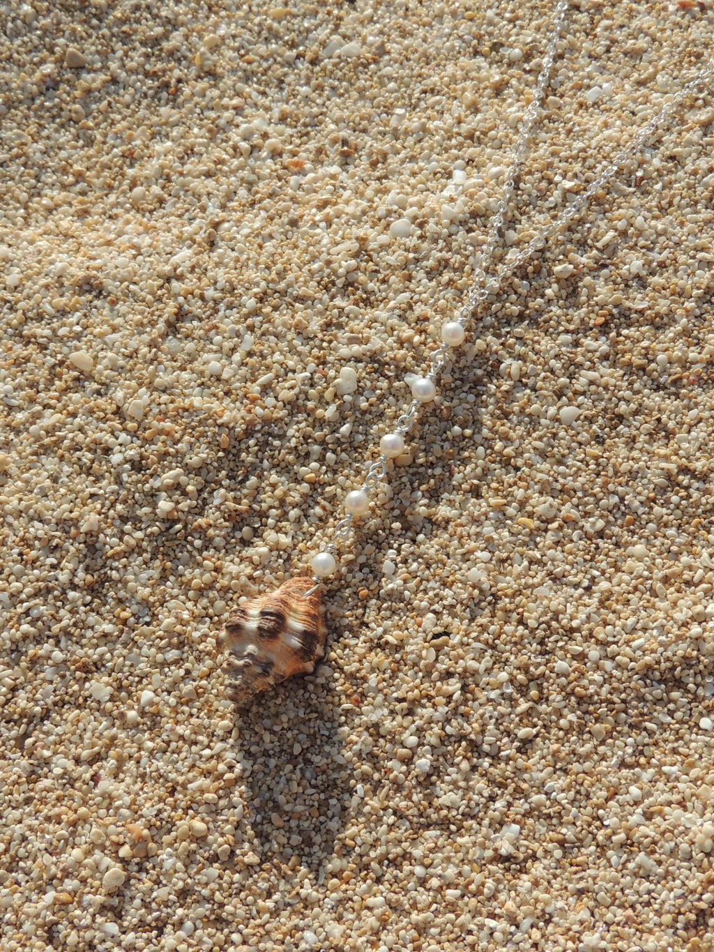 Triton Shell Lariat Necklace