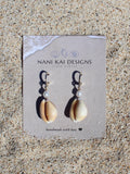 Honey Cowrie Shell Huggies