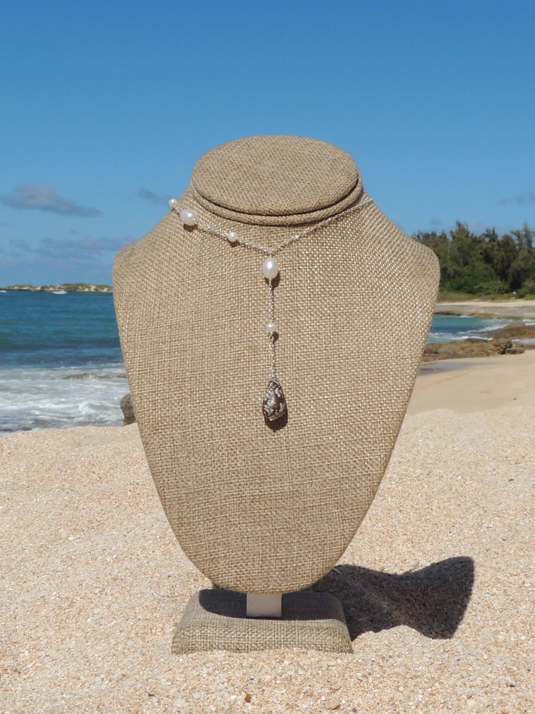 Cone Shell / One-Sided Pearl Necklace