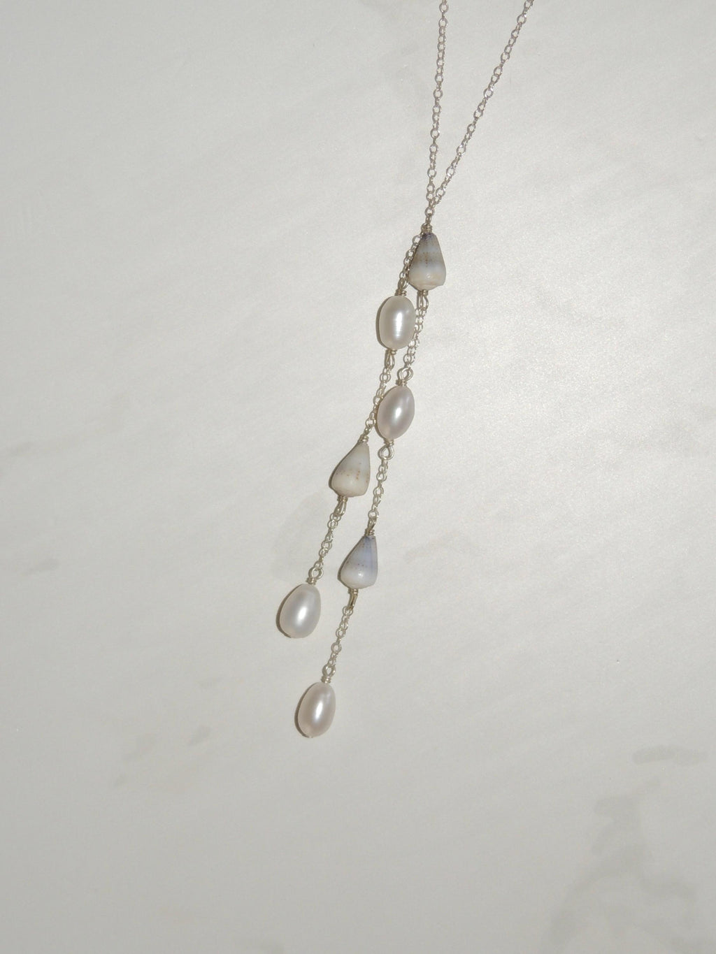 Cone Shell Lariat Necklace