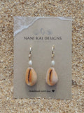 Honey Cowrie Shell Huggies