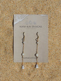 Cone Shell Chain Earrings