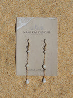 Cone Shell Chain Earrings