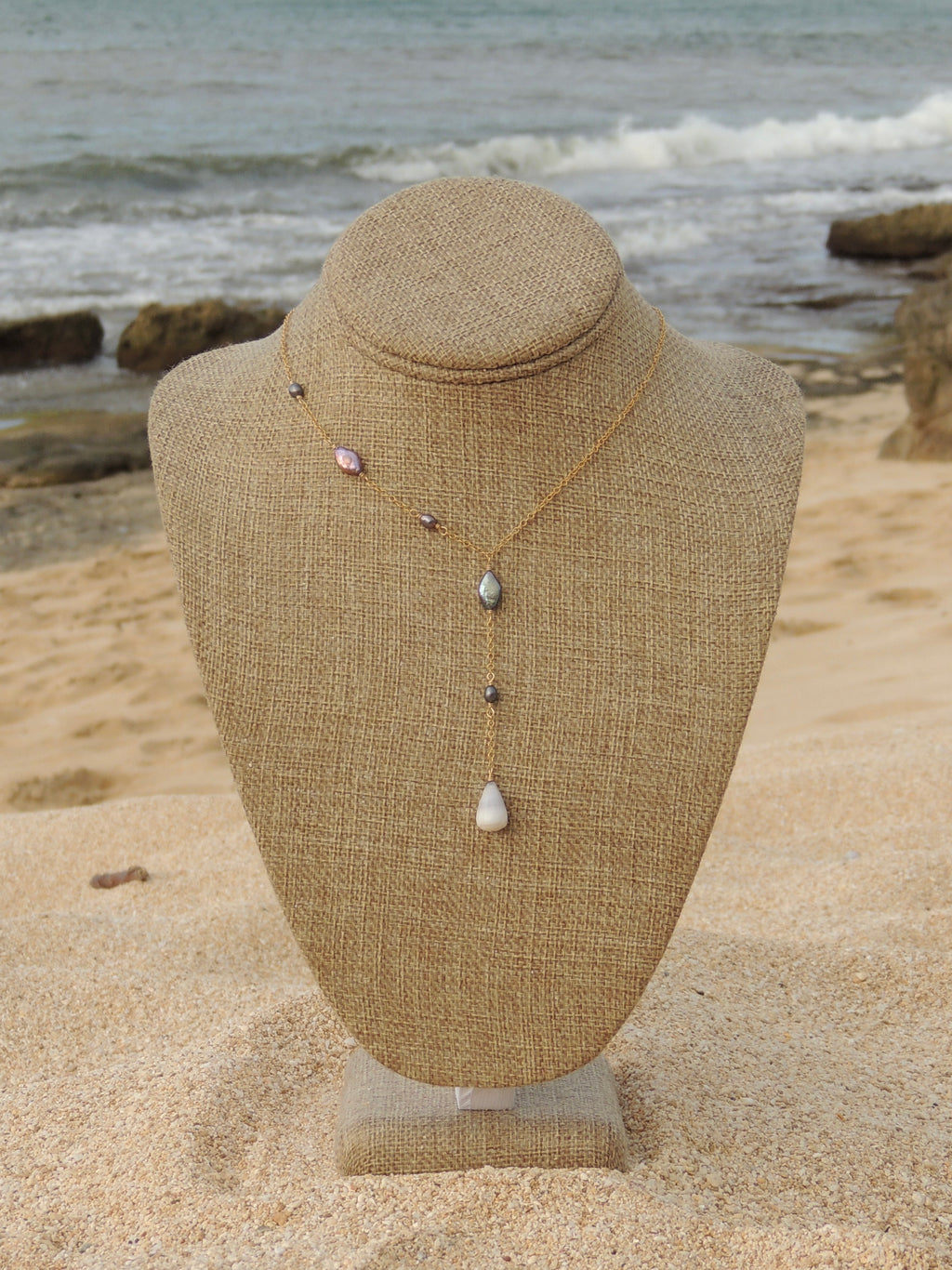 One-Sided Pearl Necklace