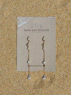 Cone Shell Chain Earrings