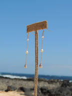 Cone Shell Chain Earrings