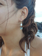 Cone Shell / Flower Charm Huggies