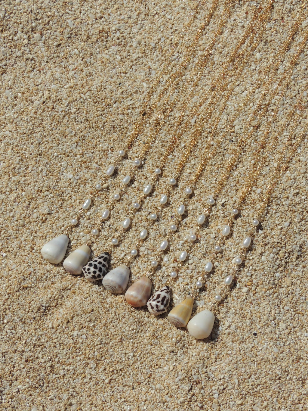 Cone Shell Lariat Necklace