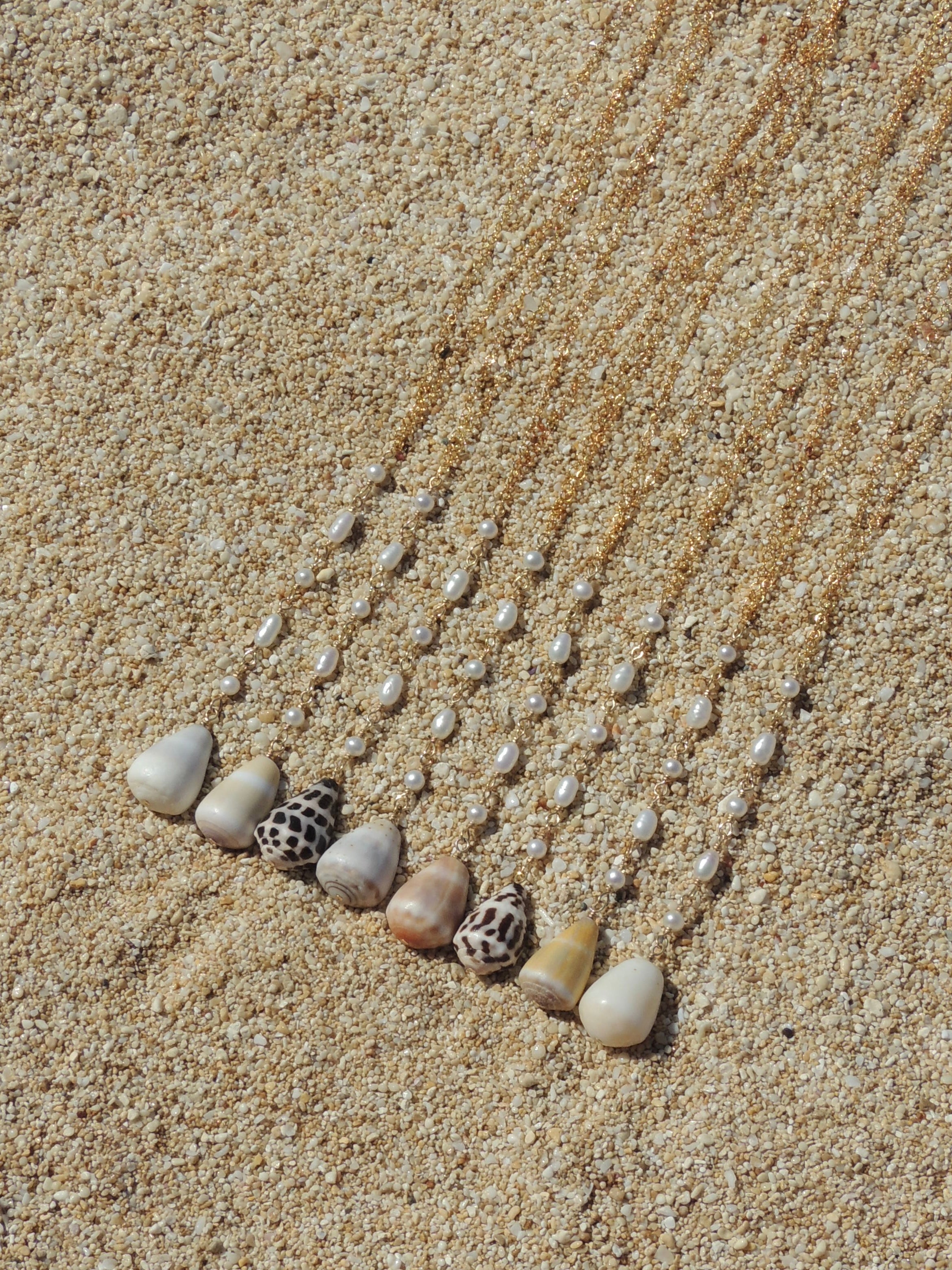 Cone Shell Lariat Necklace