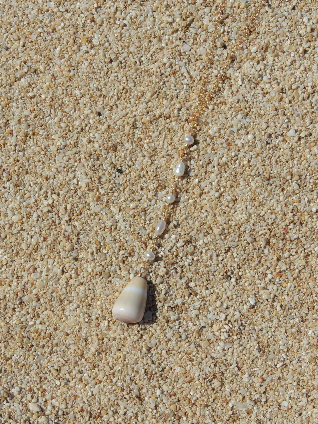 Cone Shell Lariat Necklace