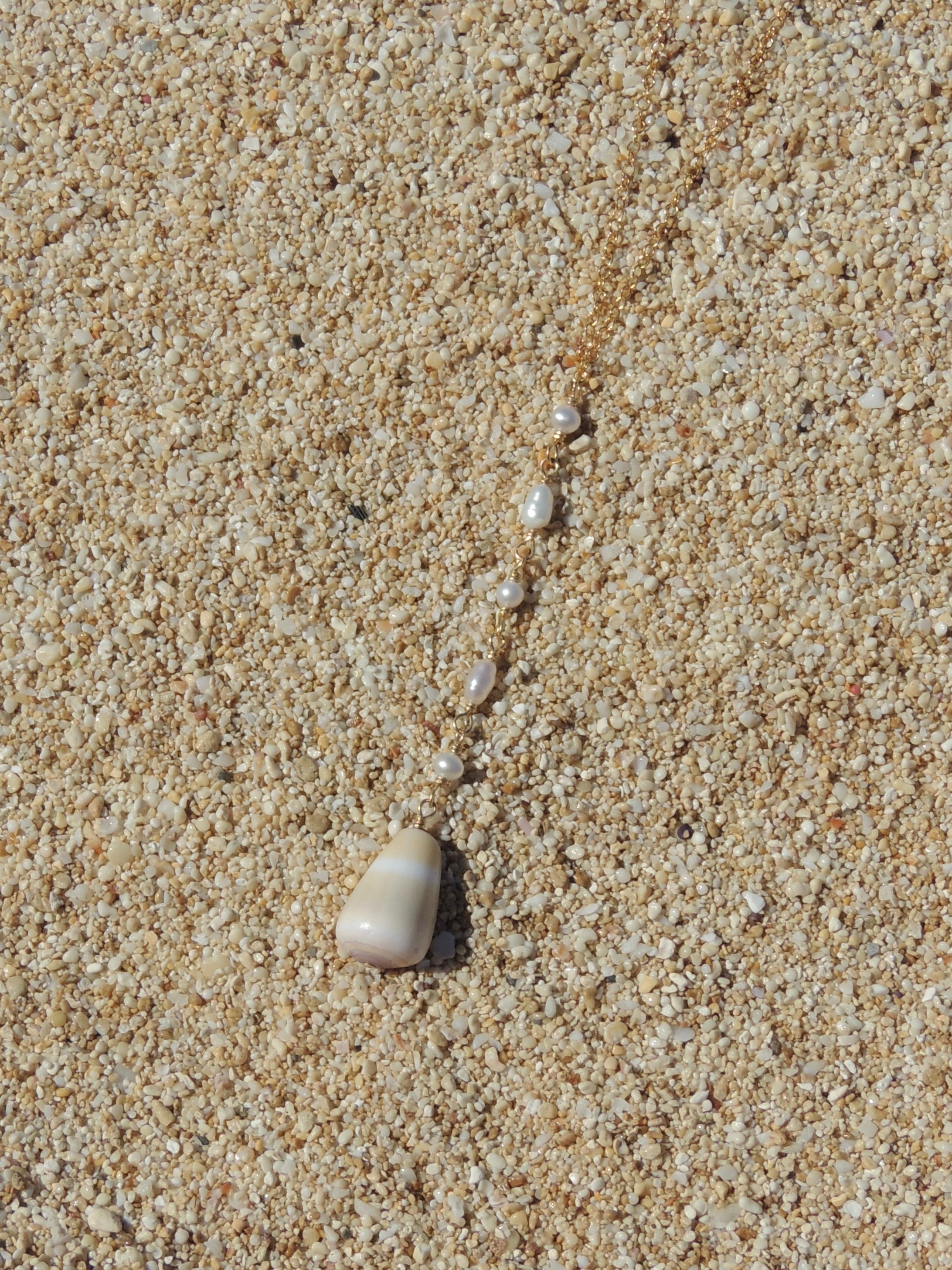Cone Shell Lariat Necklace