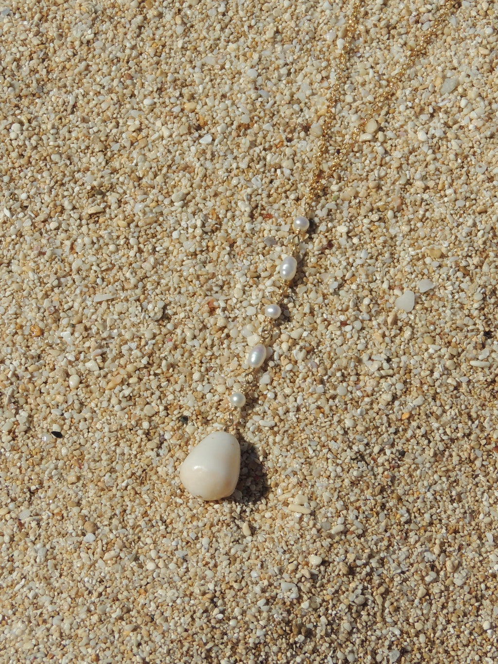 Cone Shell Lariat Necklace