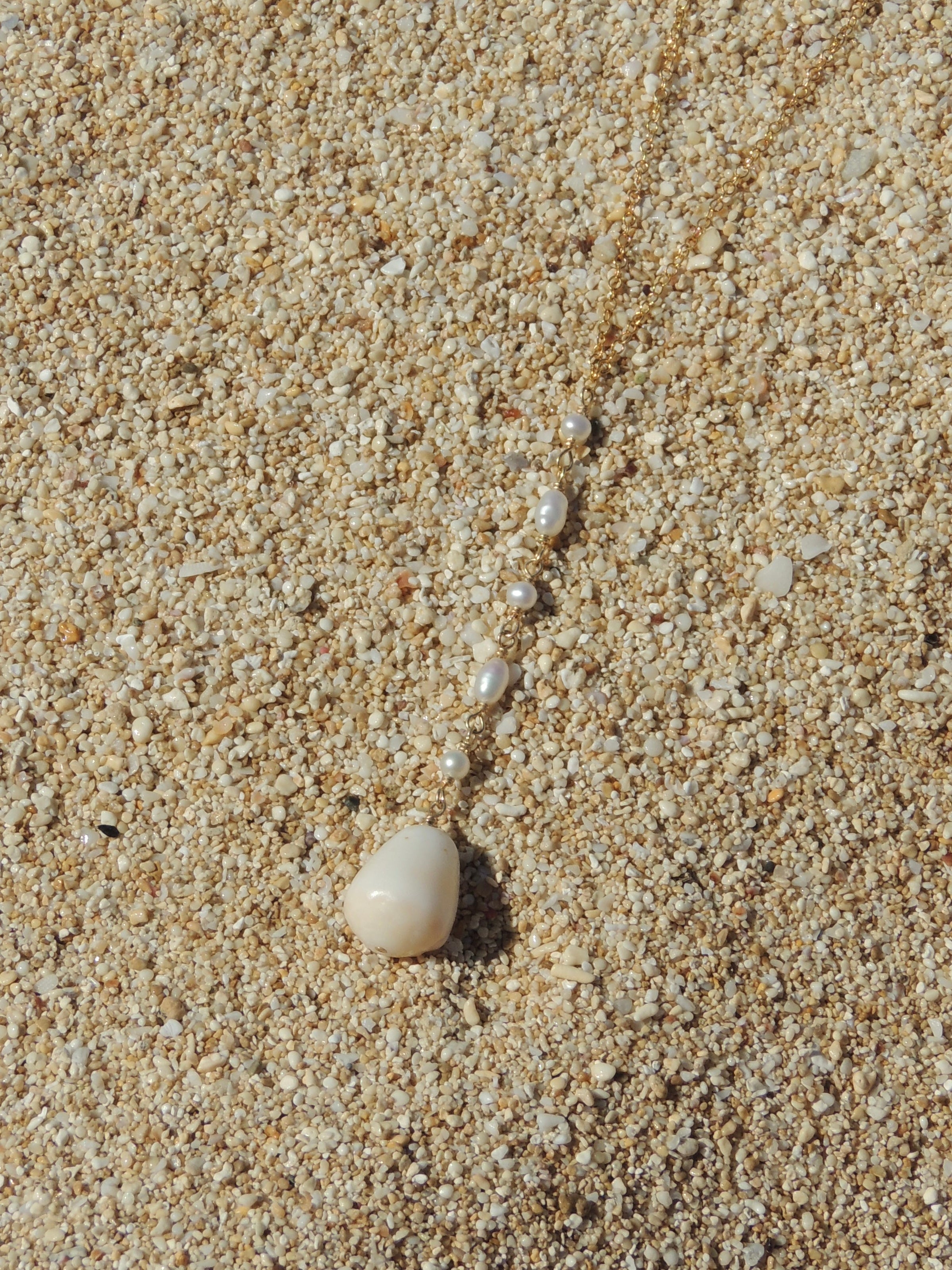 Cone Shell Lariat Necklace