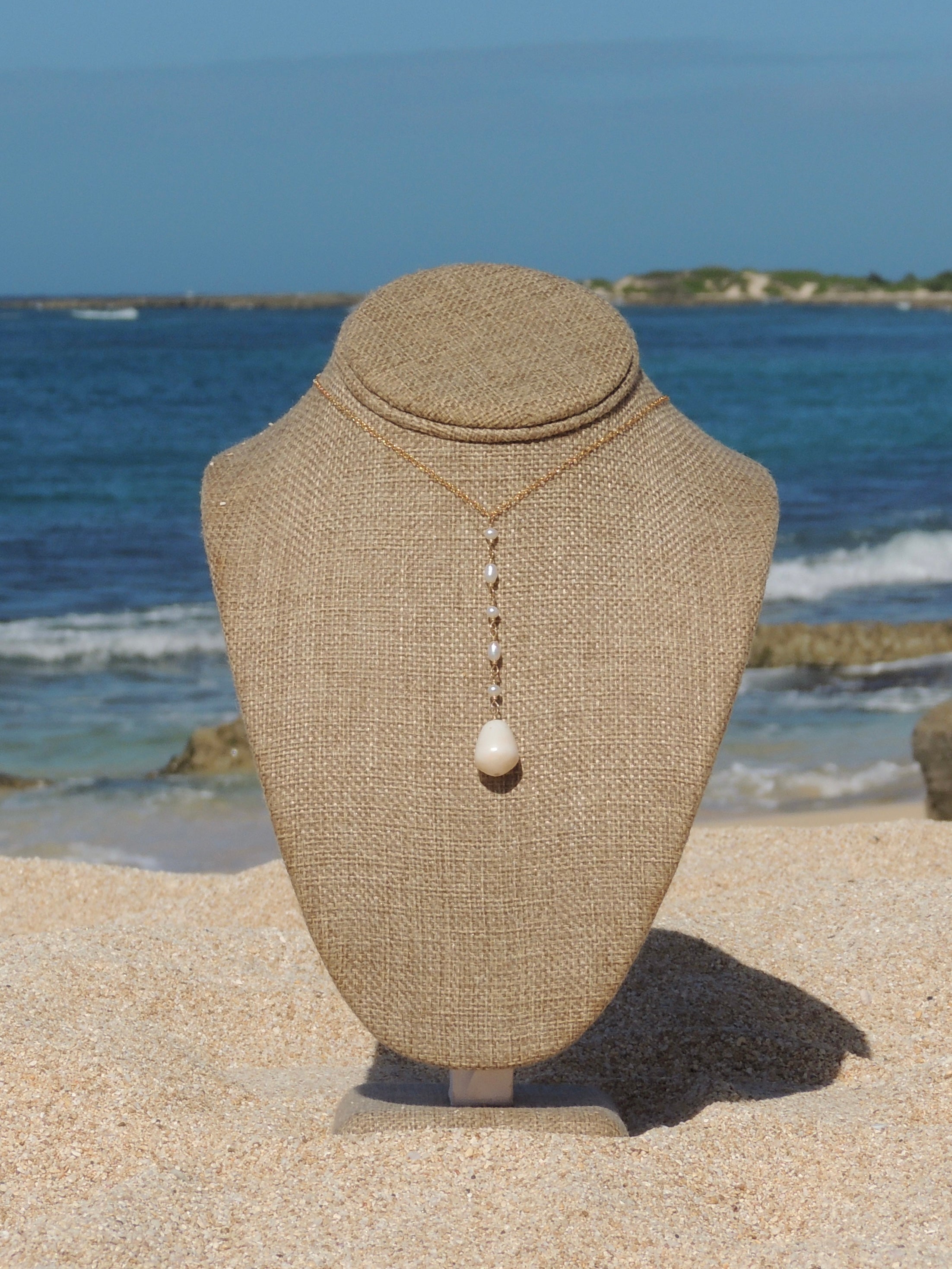 Cone Shell Lariat Necklace