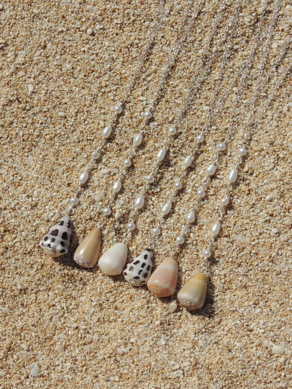 Cone Shell Lariat Necklace