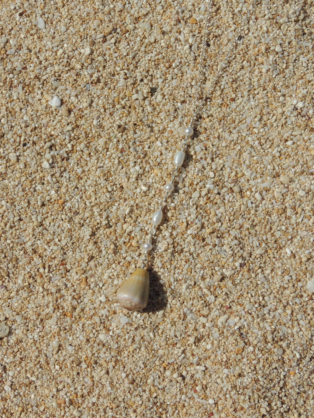 Cone Shell Lariat Necklace