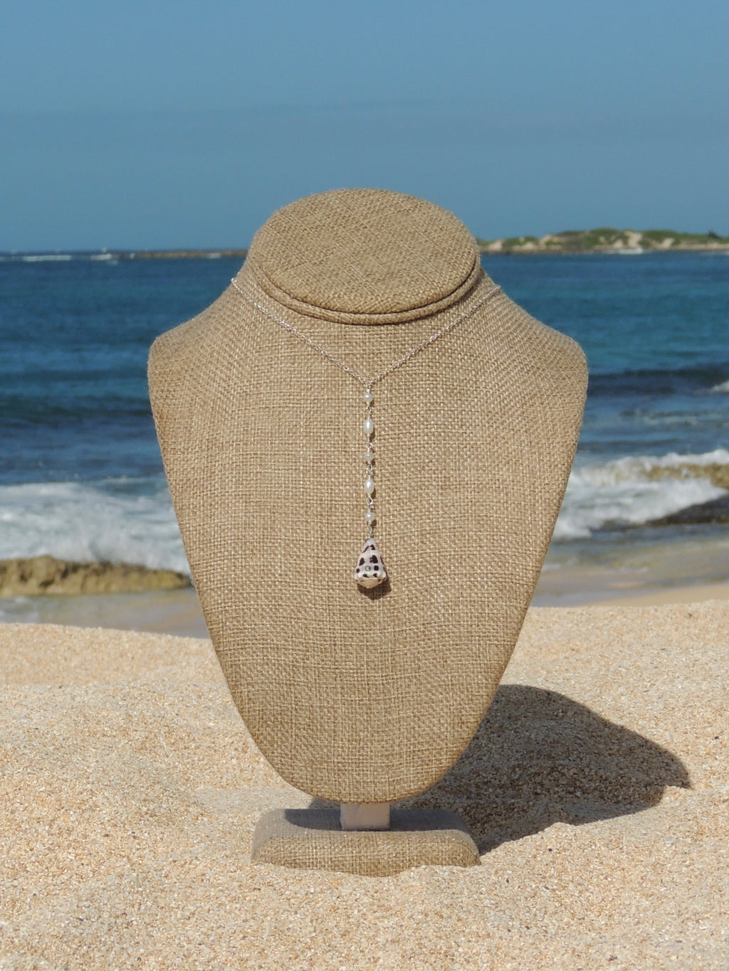 Hebrew Cone Shell Lariat Necklace