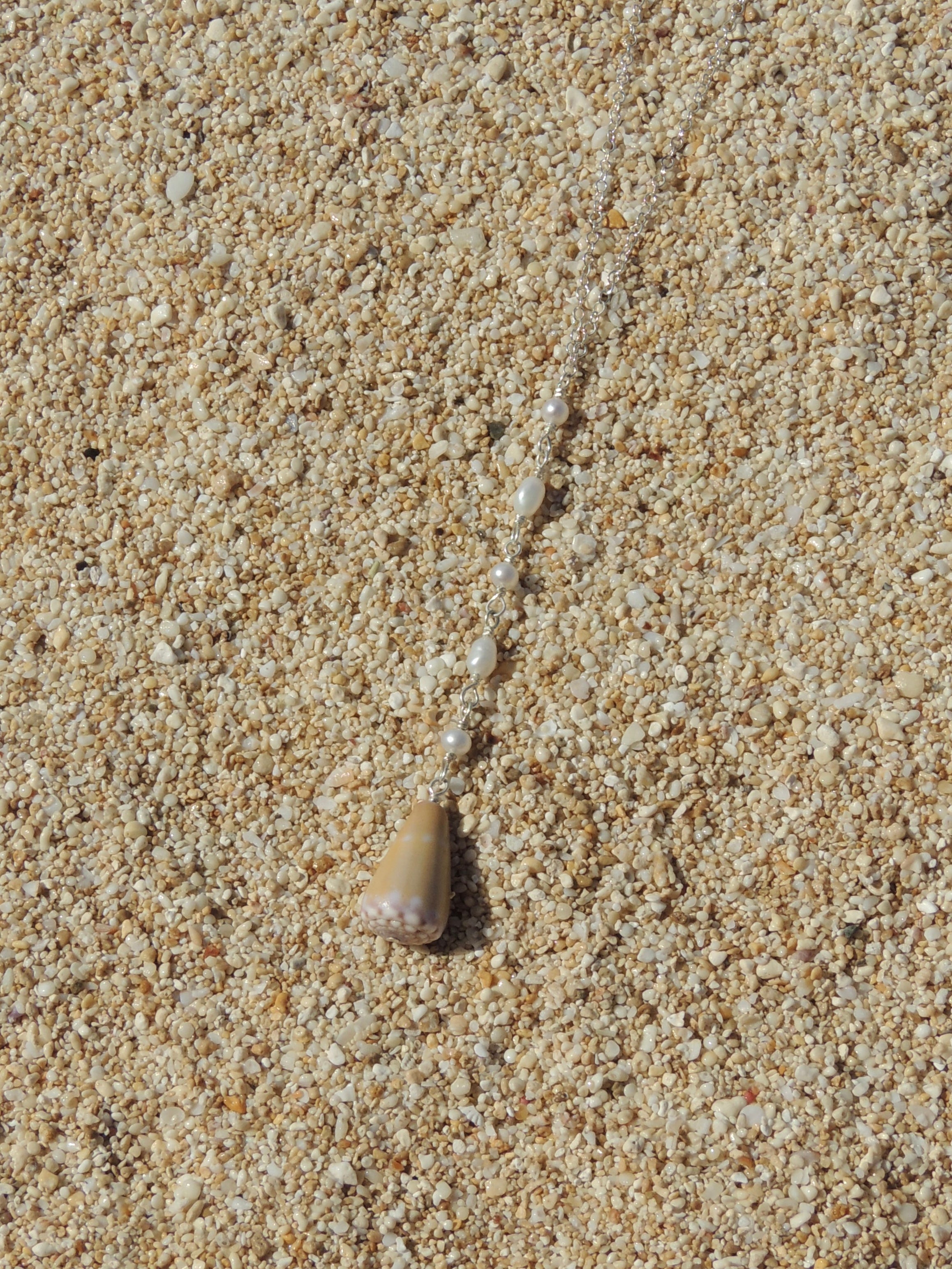 Cone Shell Lariat Necklace