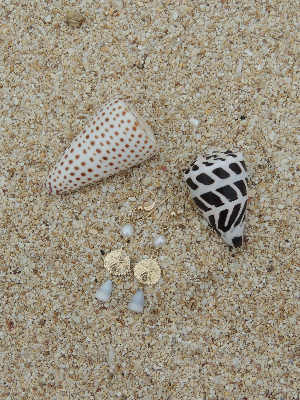 Sand Dollar Charm Earrings