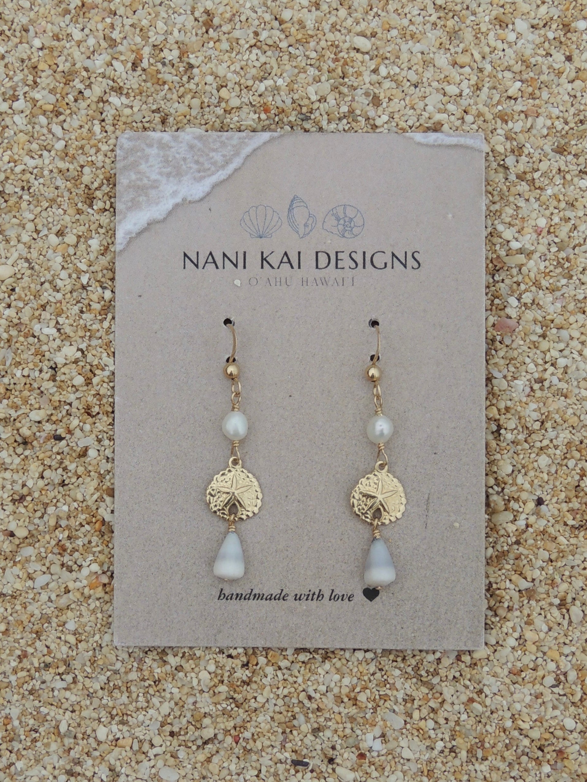 Sand Dollar Charm Earrings