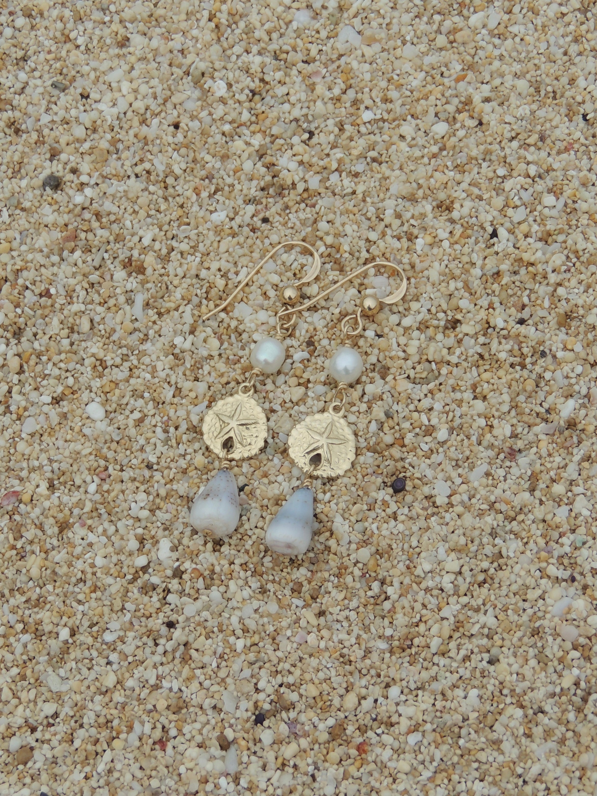 Sand Dollar Charm Earrings
