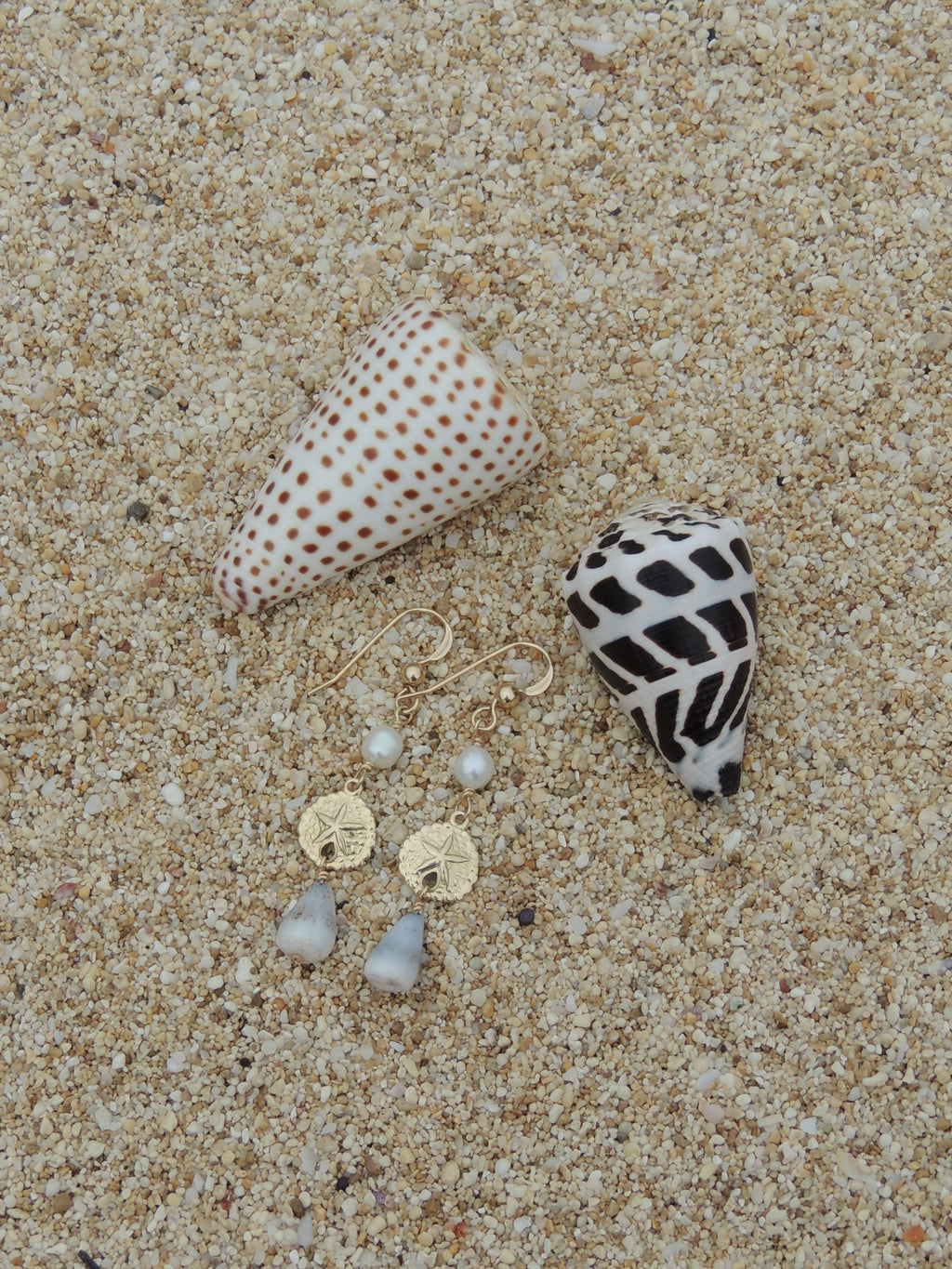 Sand Dollar Charm Earrings