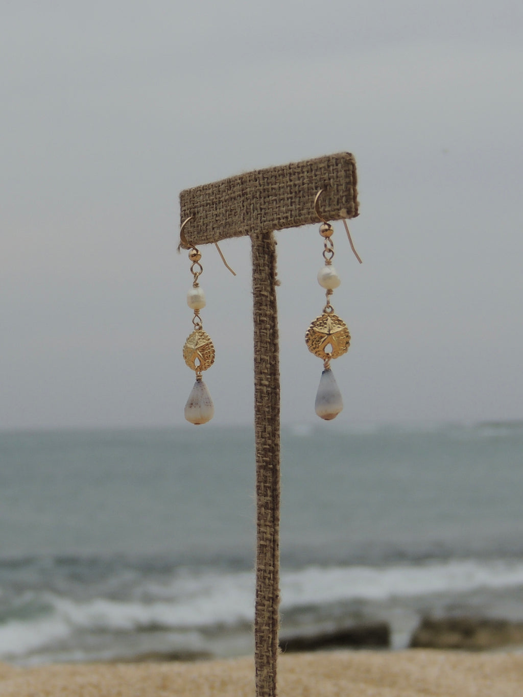Sand Dollar Charm Earrings