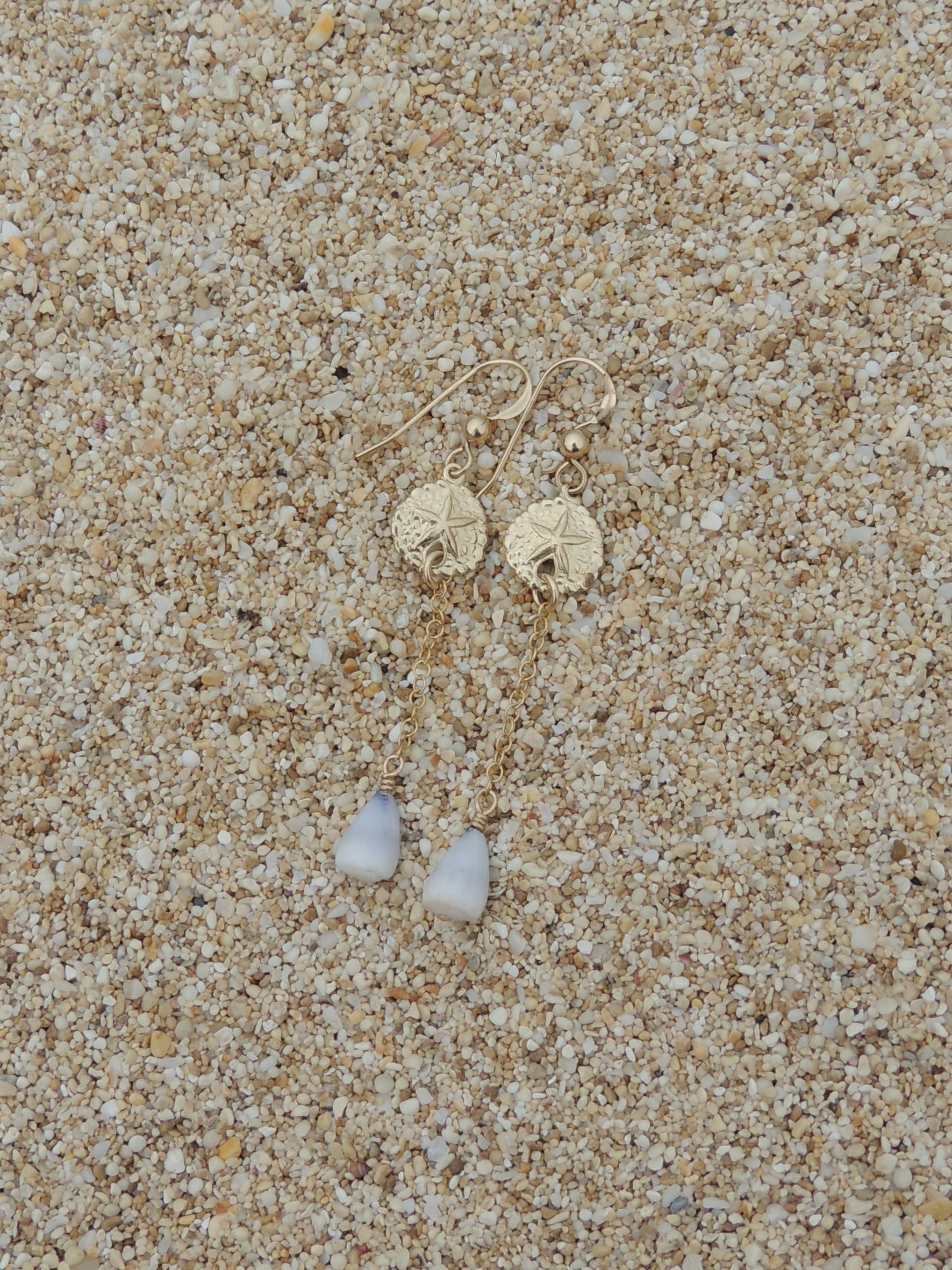 Sand Dollar Charm Earrings