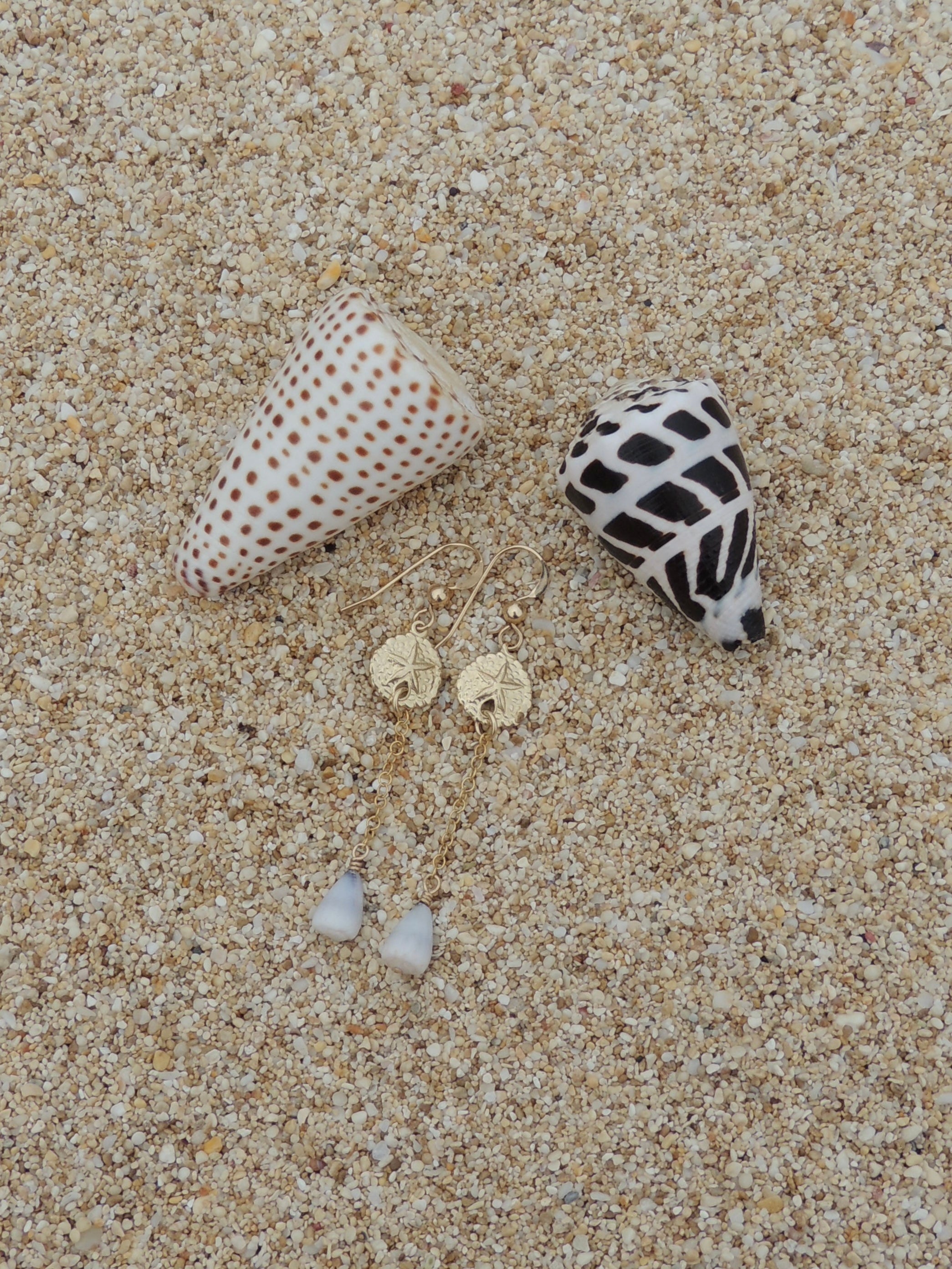 Sand Dollar Charm Earrings