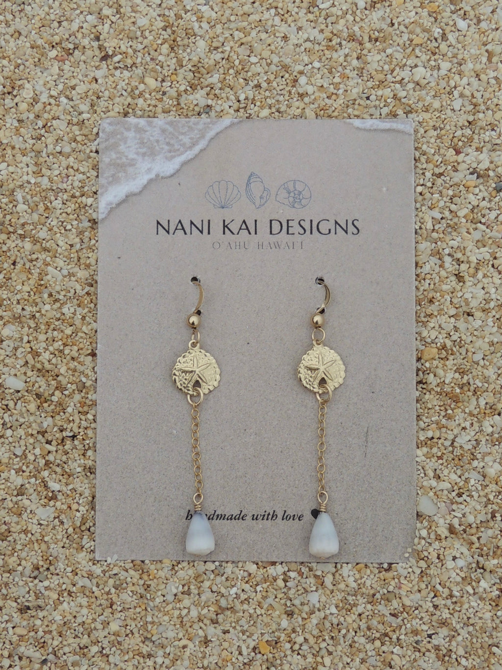 Sand Dollar Charm Earrings
