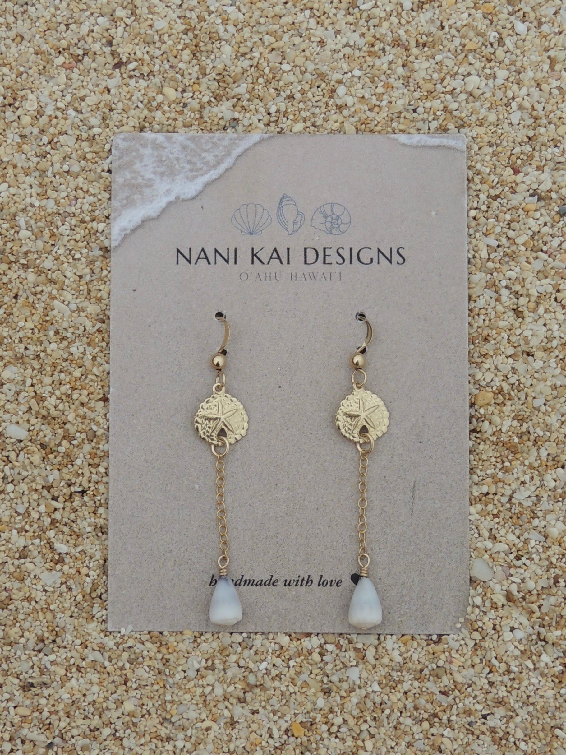 Sand Dollar Charm Earrings