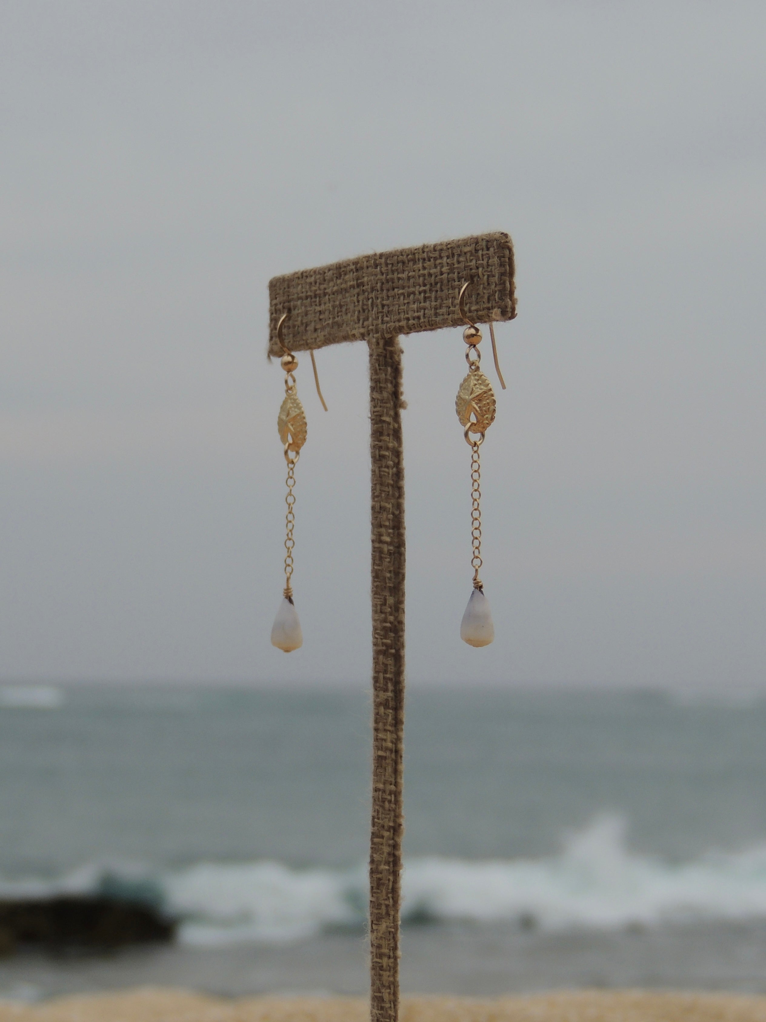 Sand Dollar Charm Earrings
