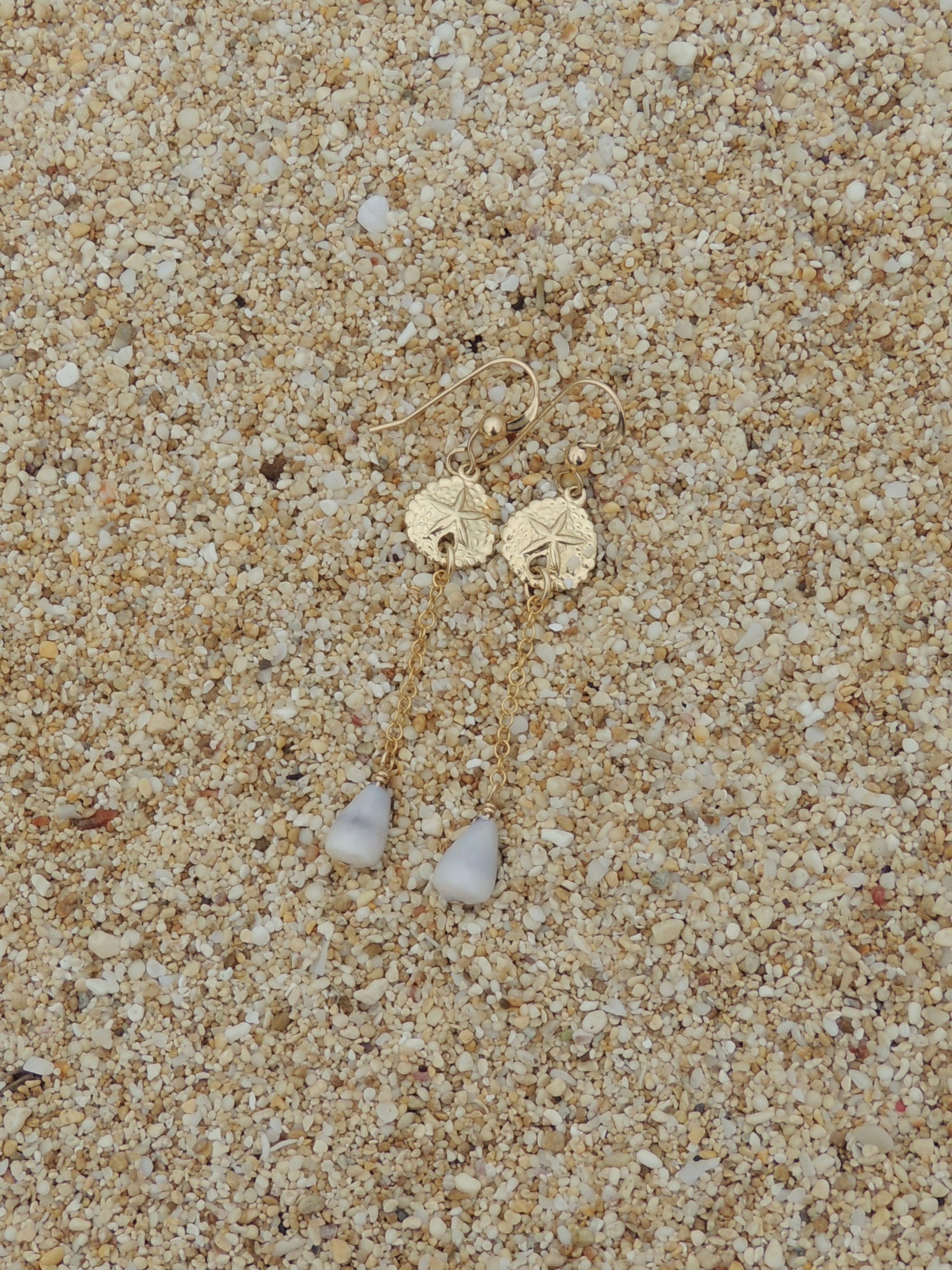 Sand Dollar Charm Earrings