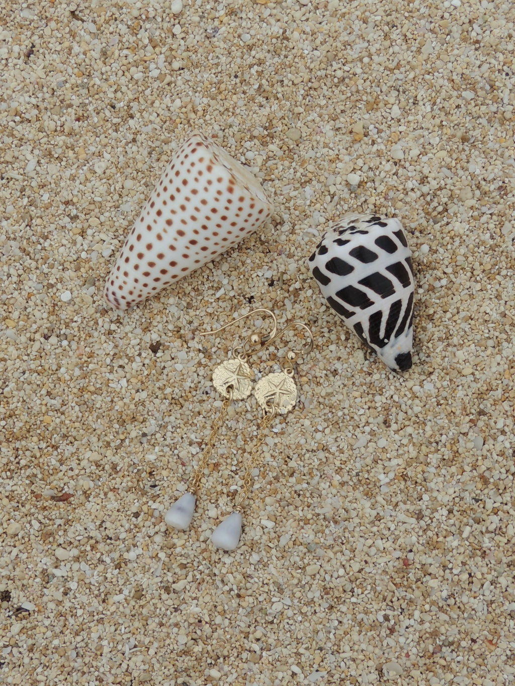 Sand Dollar Charm Earrings