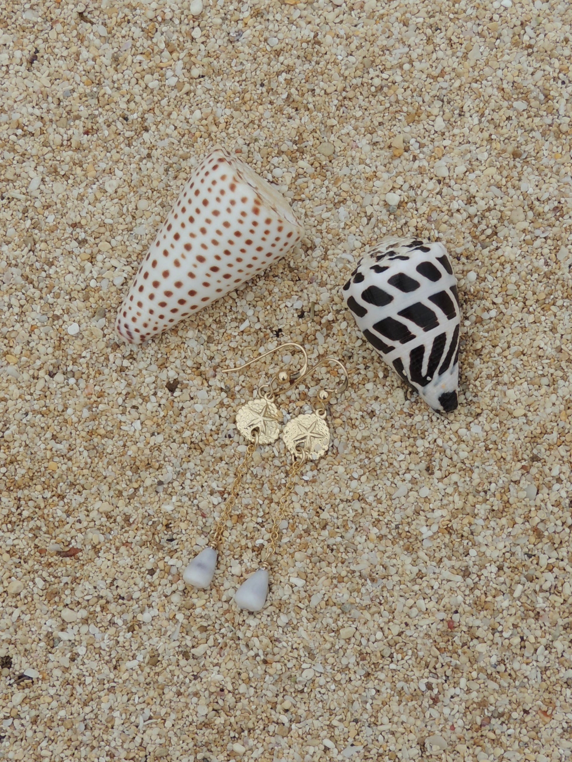 Sand Dollar Charm Earrings