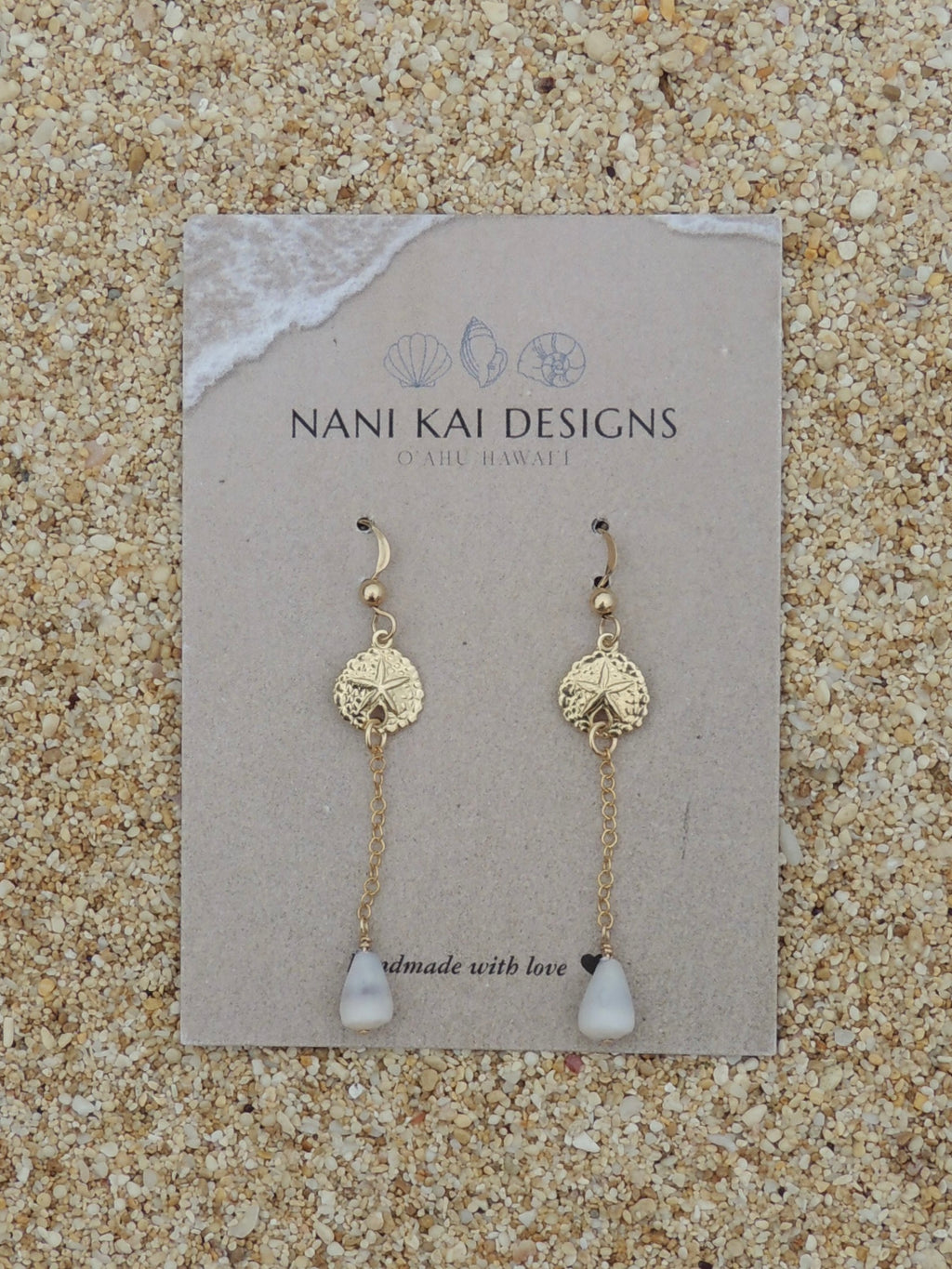 Sand Dollar Charm Earrings