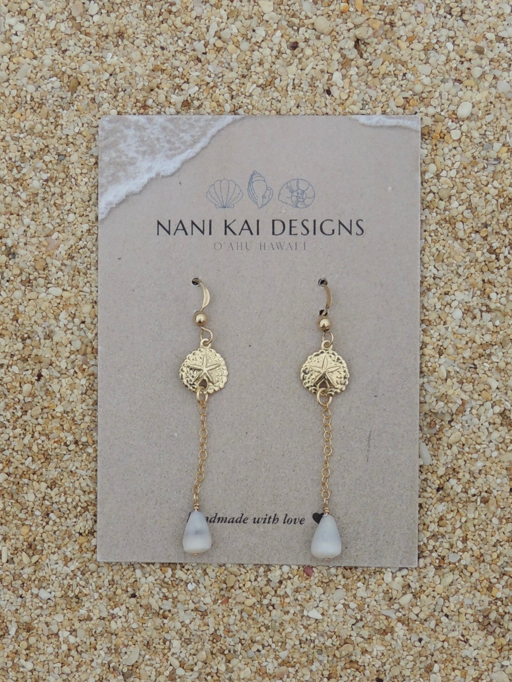 Sand Dollar Charm Earrings