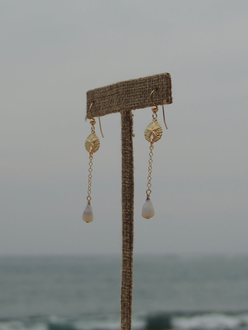 Sand Dollar Charm Earrings