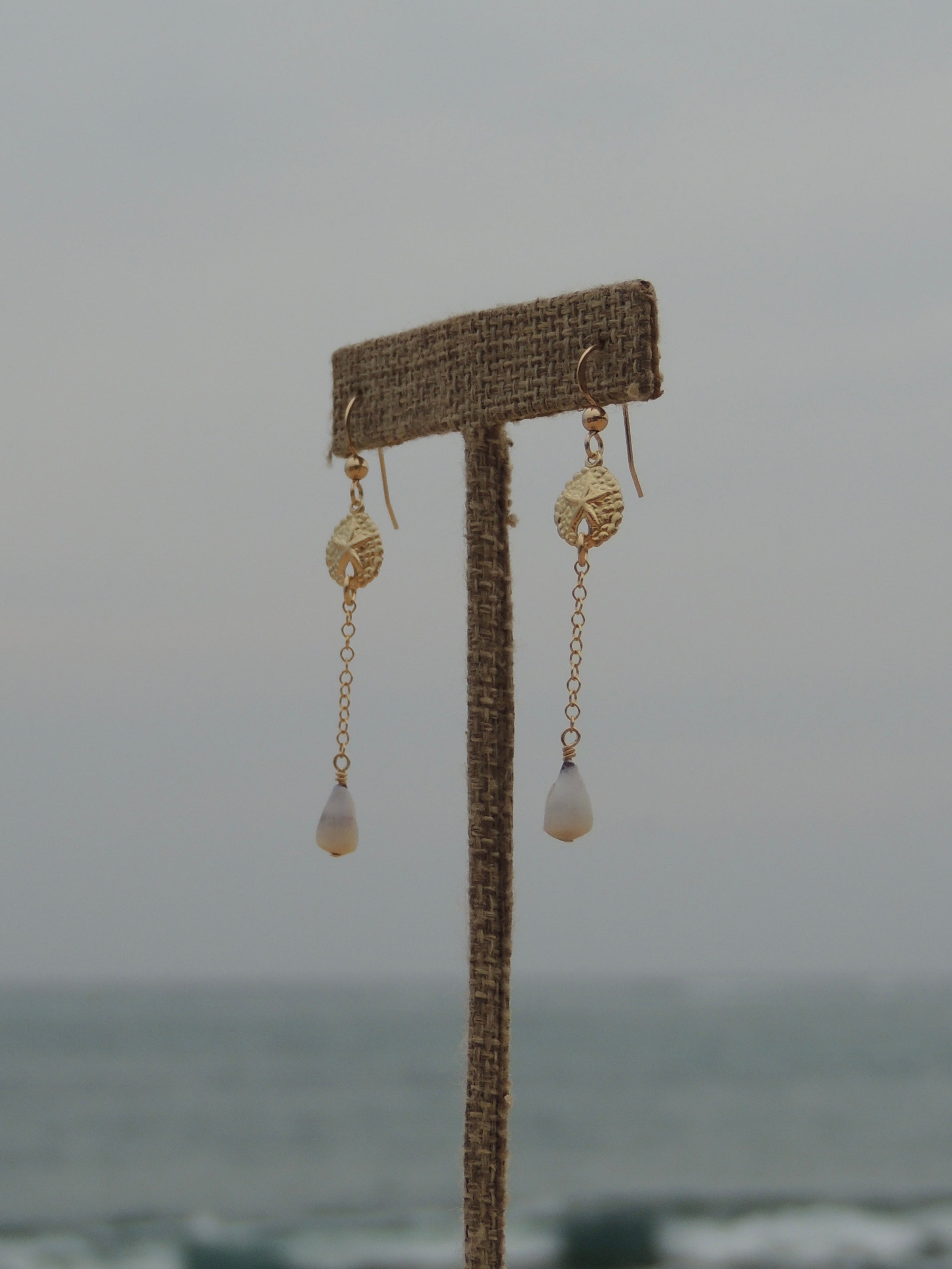 Sand Dollar Charm Earrings