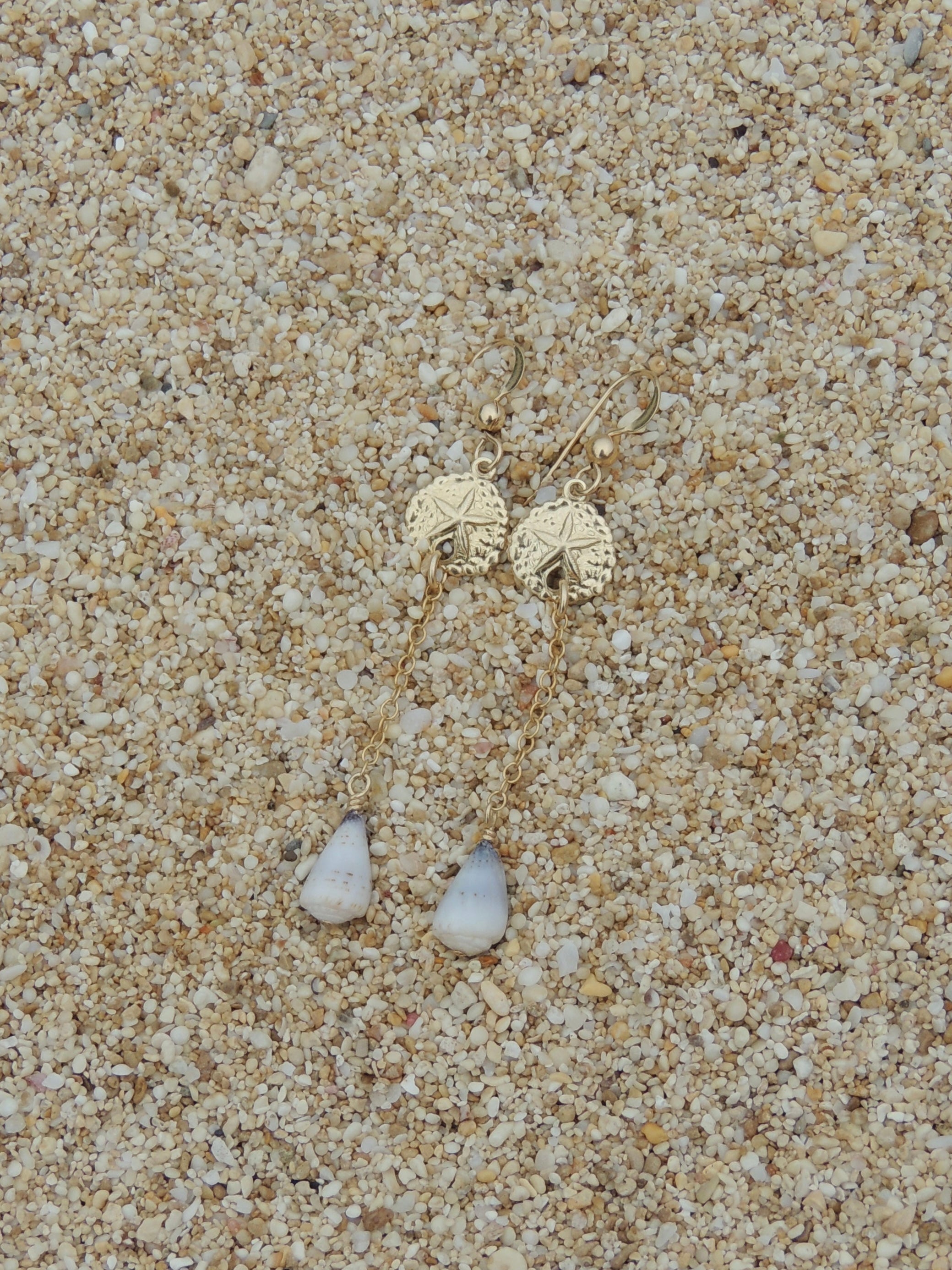 Sand Dollar Charm Earrings