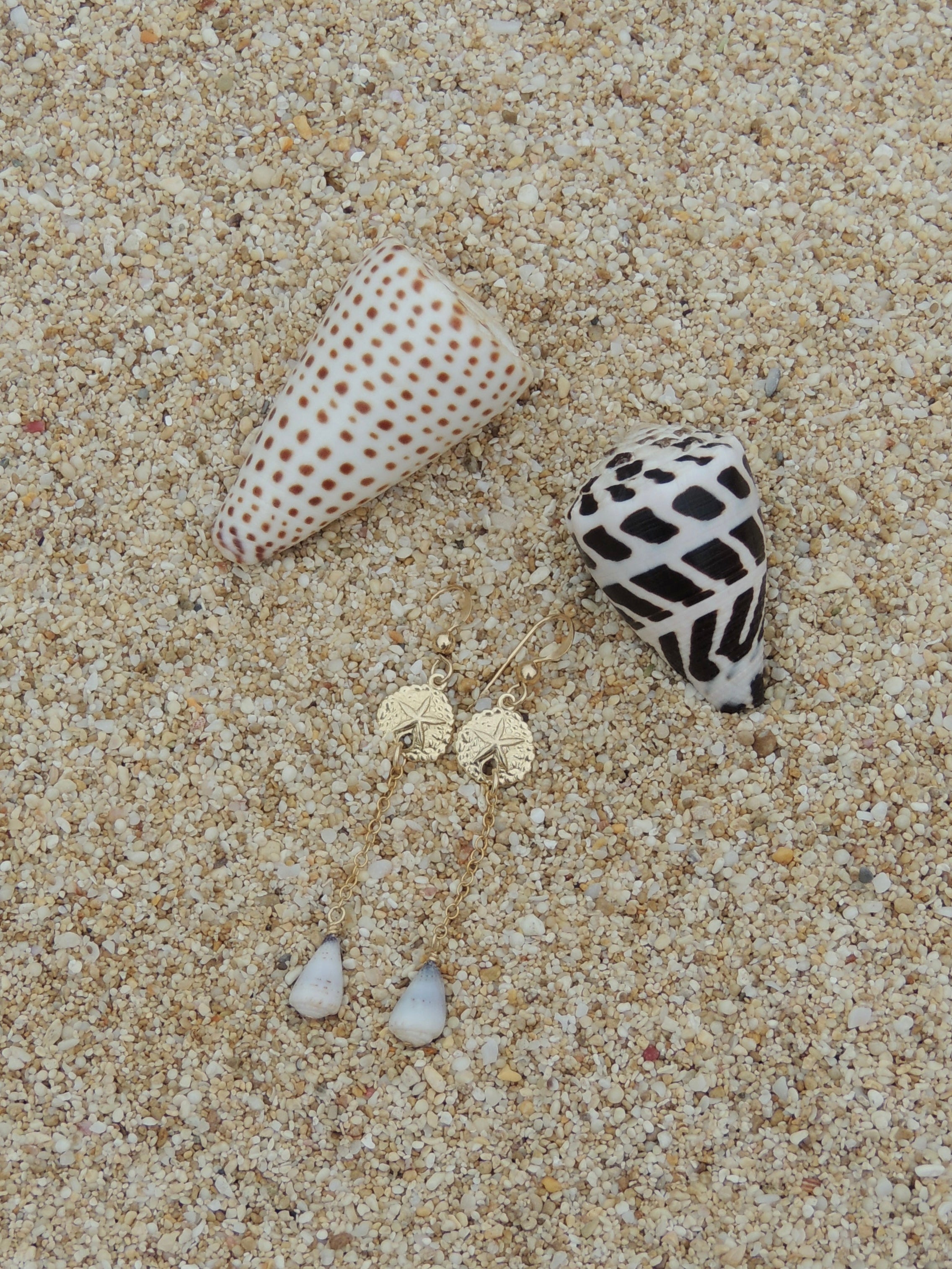 Sand Dollar Charm Earrings