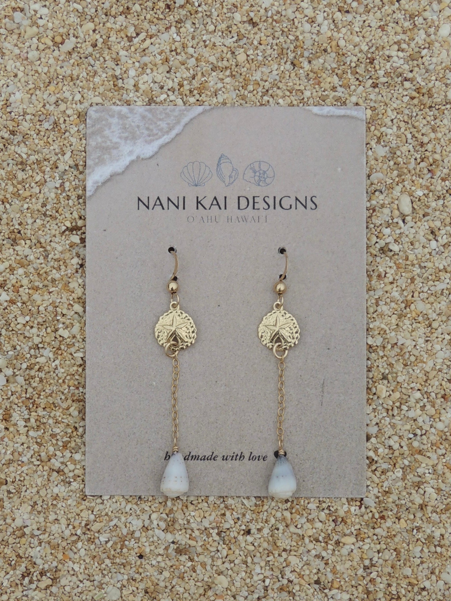 Sand Dollar Charm Earrings